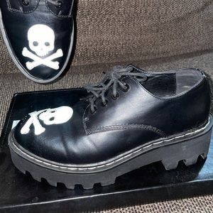 Dolls kill/ Current mood skeleton Oxford/ Mary Jane size 7! ☠️